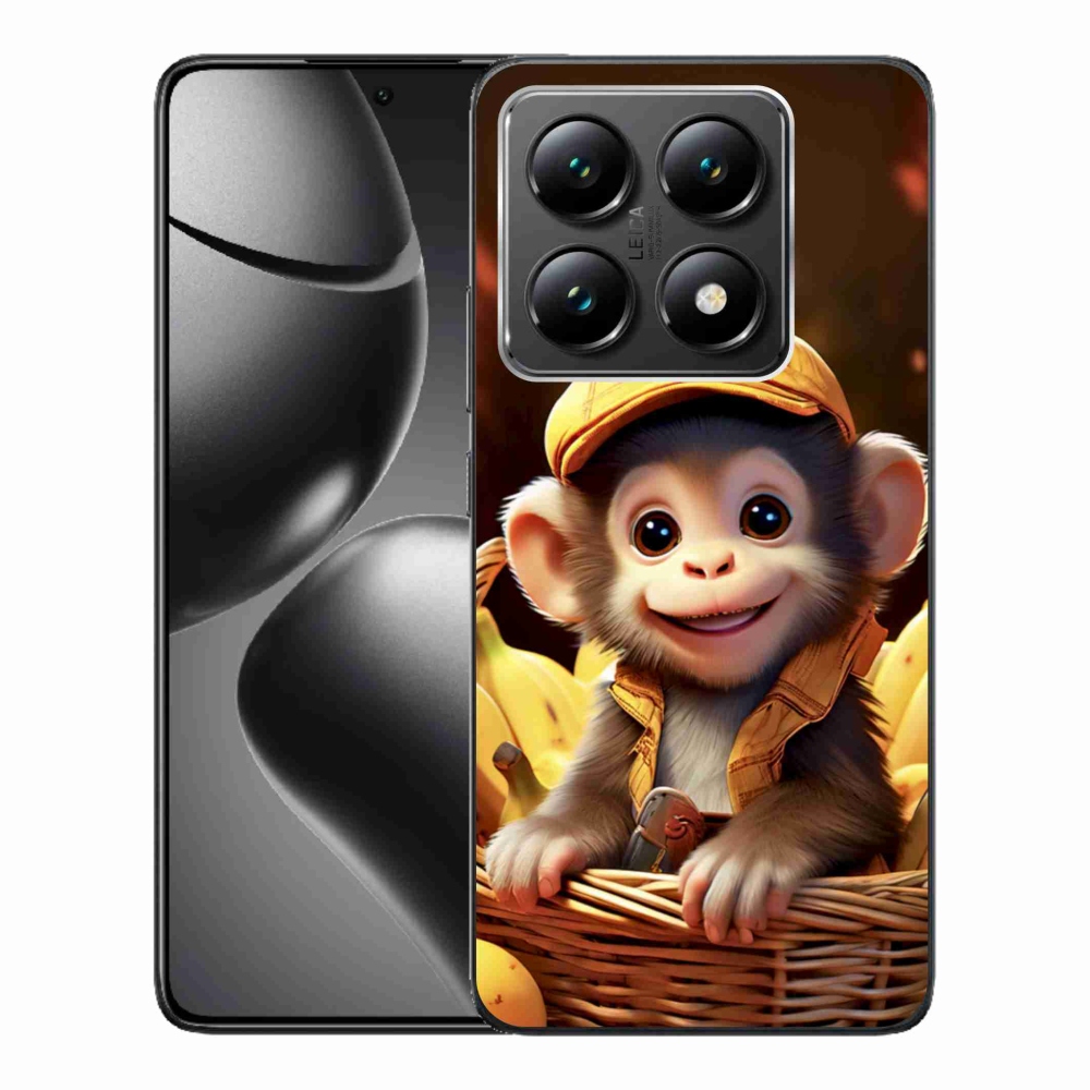 Gélový kryt mmCase na Xiaomi 14T - opice v košíku