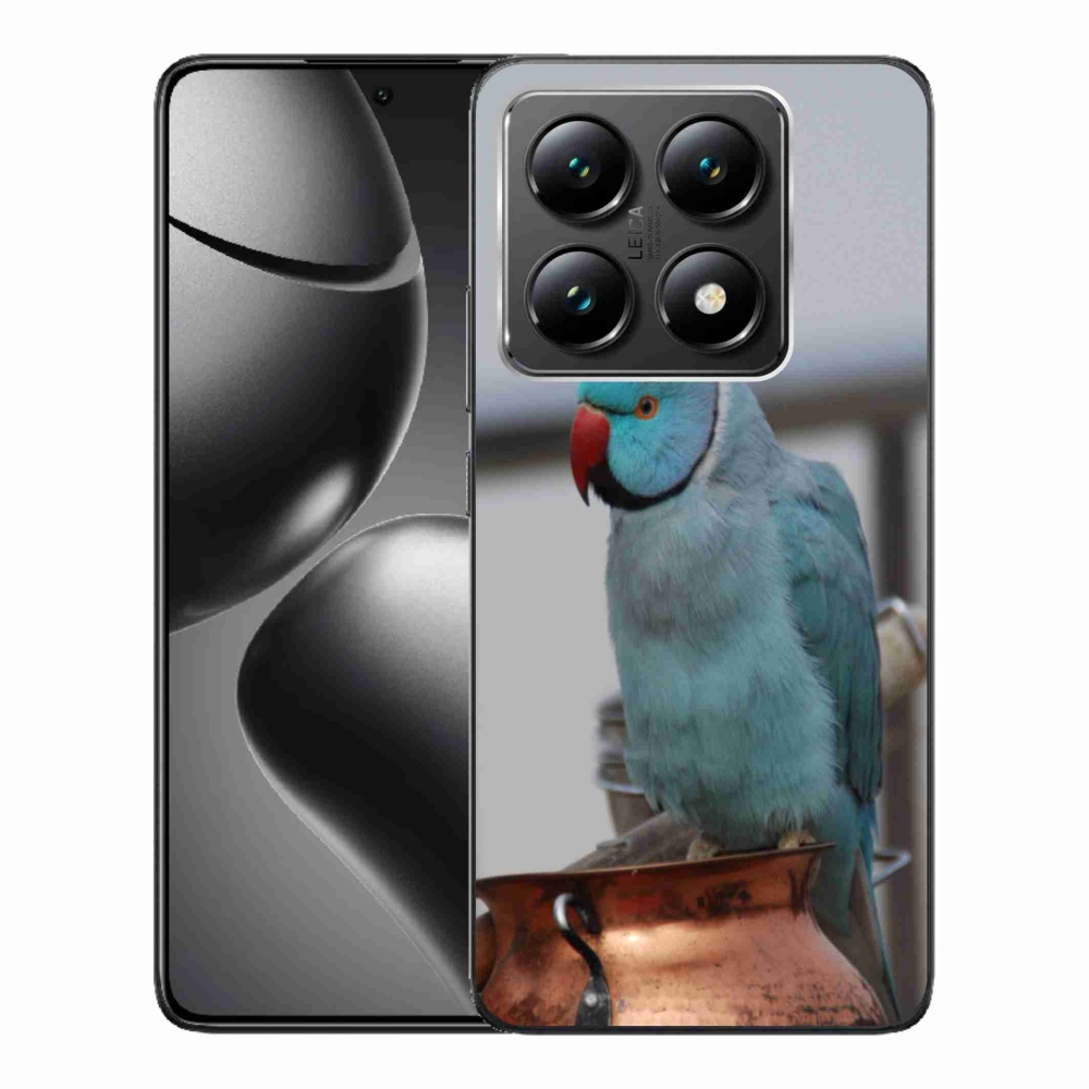 Gélový kryt mmCase na Xiaomi 14T - papagáj Alexandr modrý