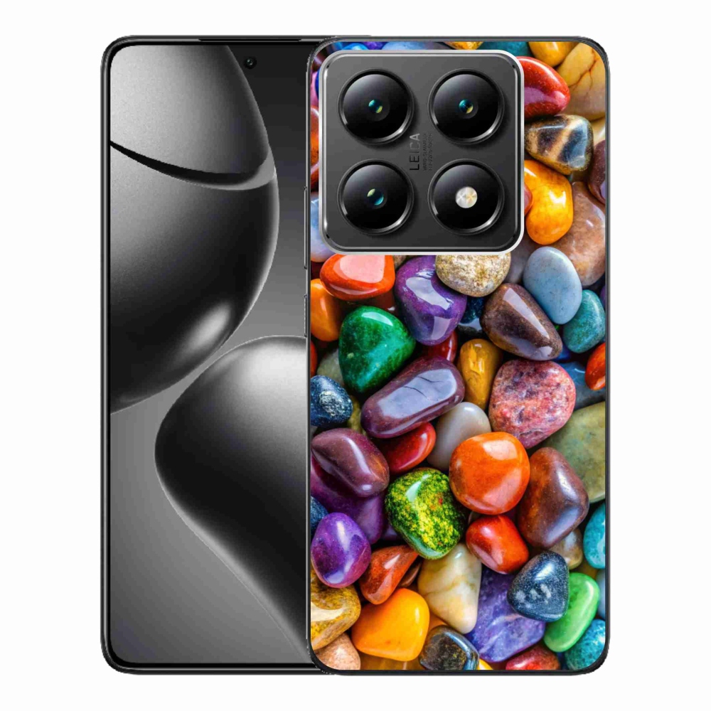 Gélový kryt mmCase na Xiaomi 14T Pro - farebné kamienky