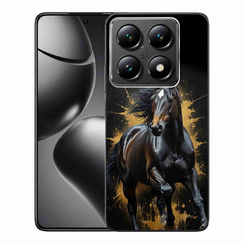 Gélový kryt mmCase na Xiaomi 14T Pro - elegantný čierny žrebec