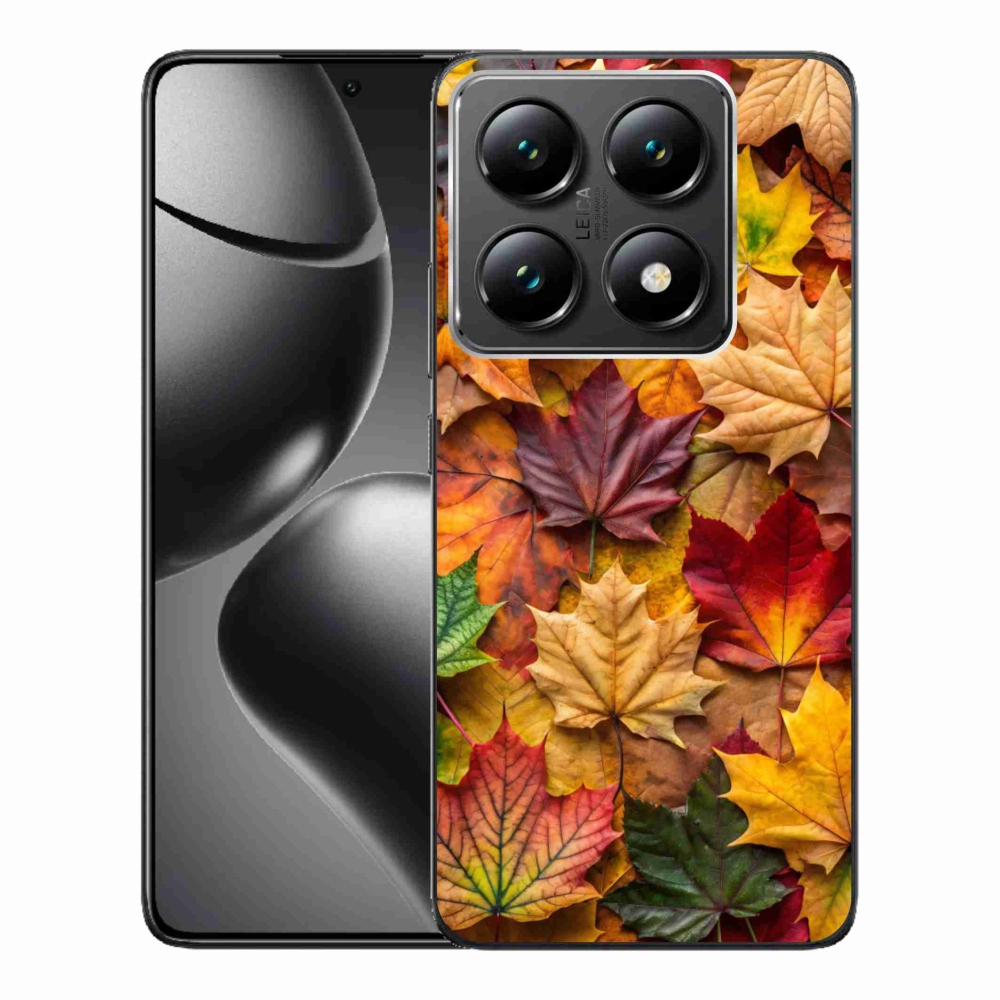 Gélový kryt mmCase na Xiaomi 14T Pro - javorové listy 2