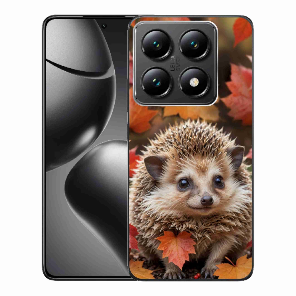 Gélový kryt mmCase na Xiaomi 14T Pro - ježko v lístí