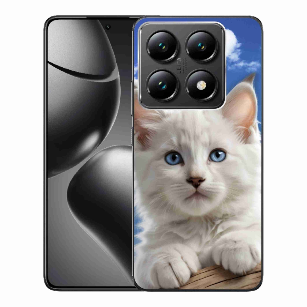 Gélový kryt mmCase na Xiaomi 14T Pro - mačiatko a oblaky