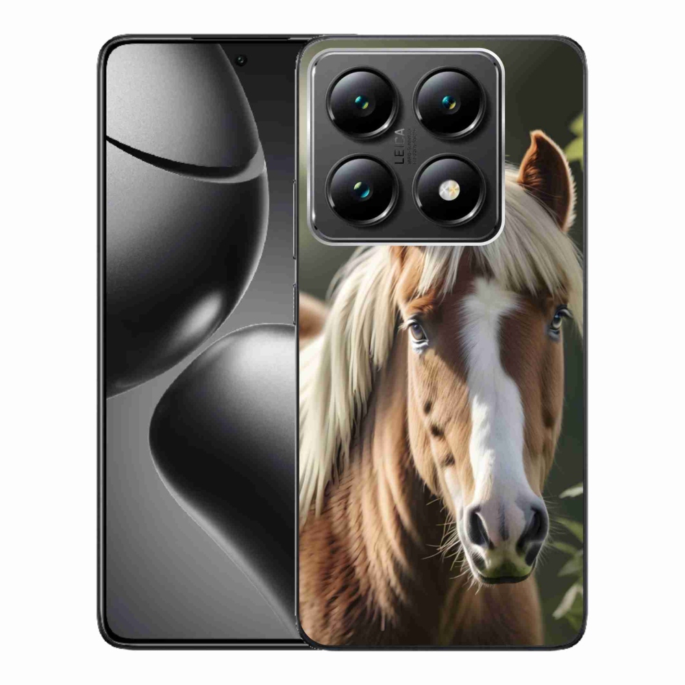 Gélový kryt mmCase na Xiaomi 14T Pro - kôň so svetlou hrivou