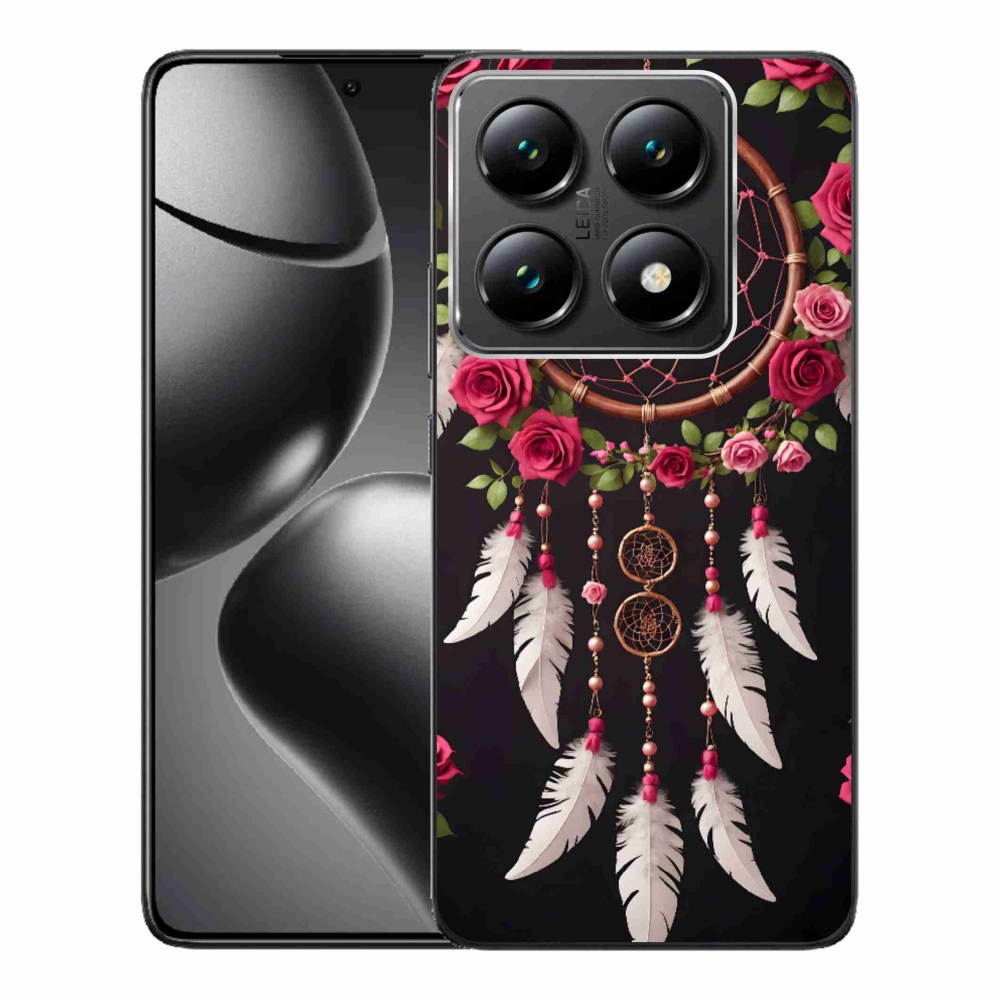 Gélový kryt mmCase na Xiaomi 14T Pro - lapač snov s ružami
