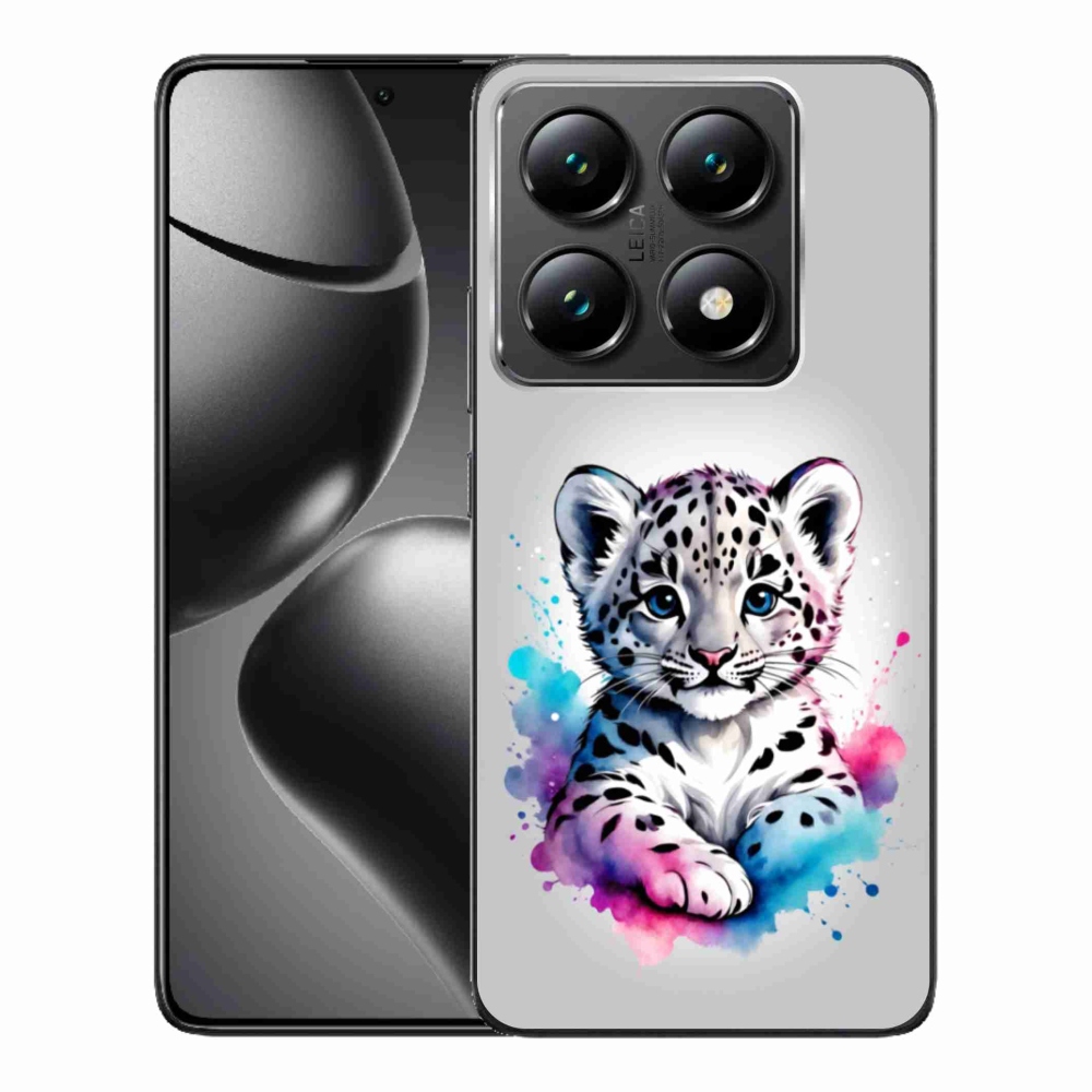 Gélový kryt mmCase na Xiaomi 14T Pro - leopardej mláďa