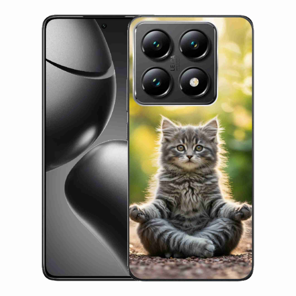Gélový kryt mmCase na Xiaomi 14T Pro - meditujúce mačiatko