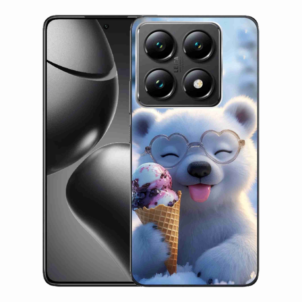 Gélový kryt mmCase na Xiaomi 14T Pro - medvedík so zmrzlinou