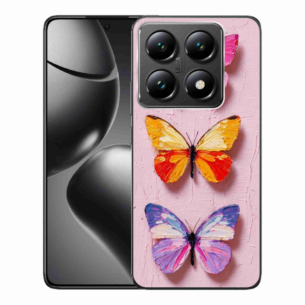 Gélový kryt mmCase na Xiaomi 14T Pro - motýlia trojica