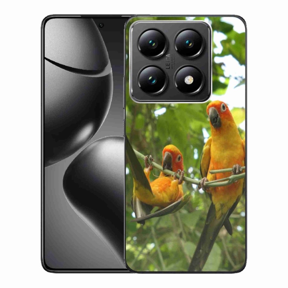 Gélový kryt mmCase na Xiaomi 14T Pro - papagáje aratingy