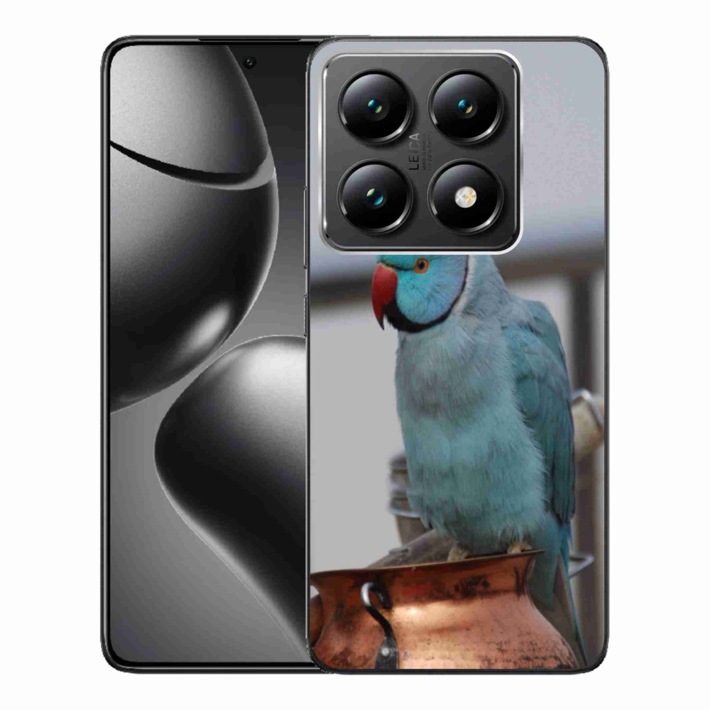 Gélový kryt mmCase na Xiaomi 14T Pro - papagáj Alexandr modrý
