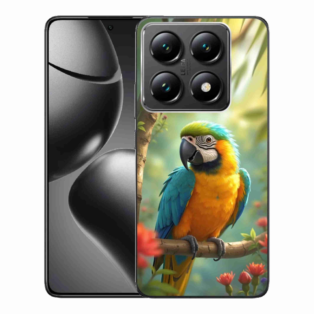 Gélový kryt mmCase na Xiaomi 14T Pro - papagáj ara modrožltá