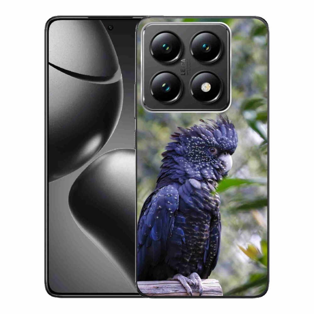 Gélový kryt mmCase na Xiaomi 14T Pro - papagáj kakadu čierny