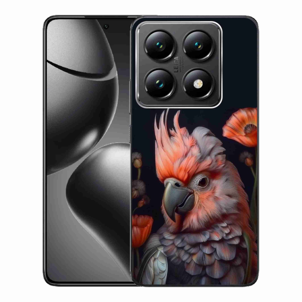 Gélový kryt mmCase na Xiaomi 14T Pro - papagáj kakadu vo farbách
