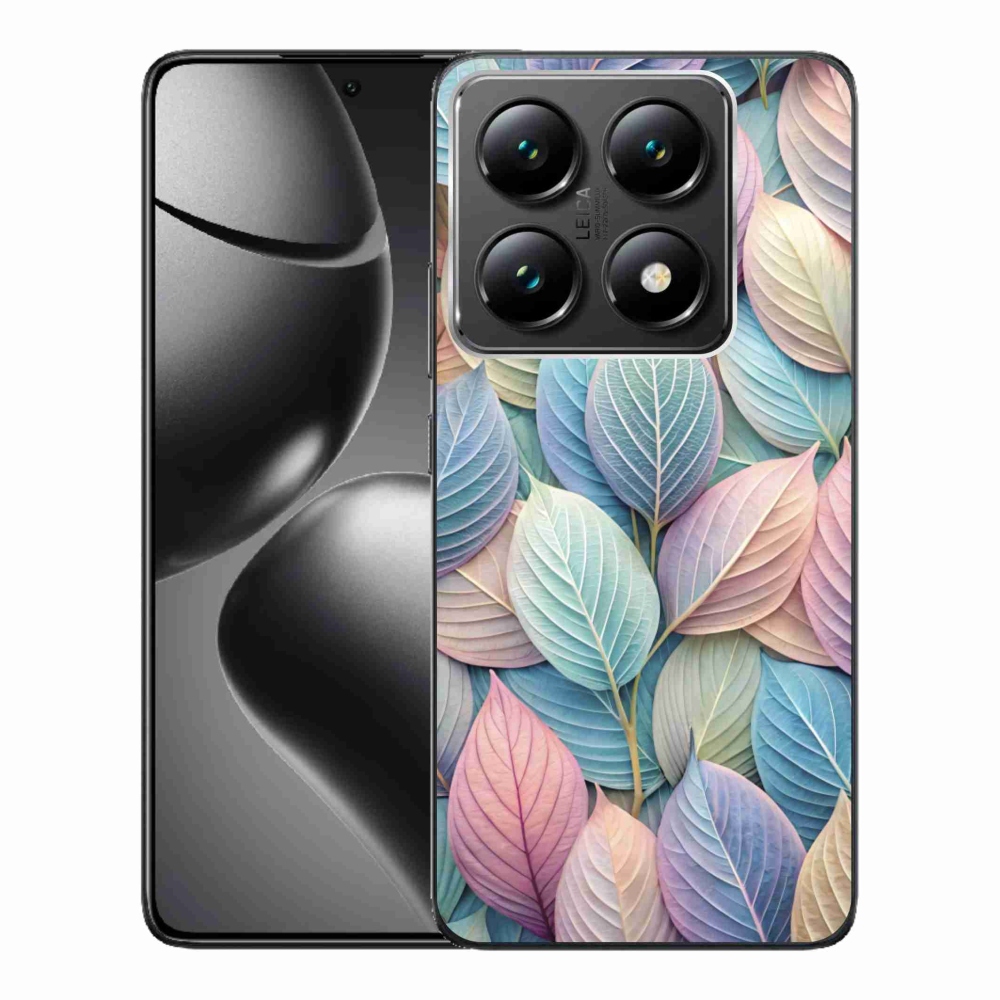 Gélový kryt mmCase na Xiaomi 14T Pro - pastelové listy
