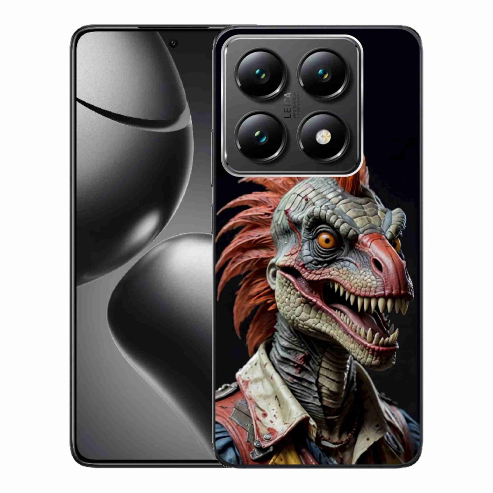 Gélový kryt mmCase na Xiaomi 14T Pro - punk dinosaurus