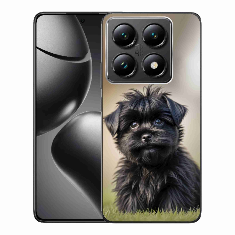 Gélový kryt mmCase na Xiaomi 14T Pro - roztomilý čierny psík