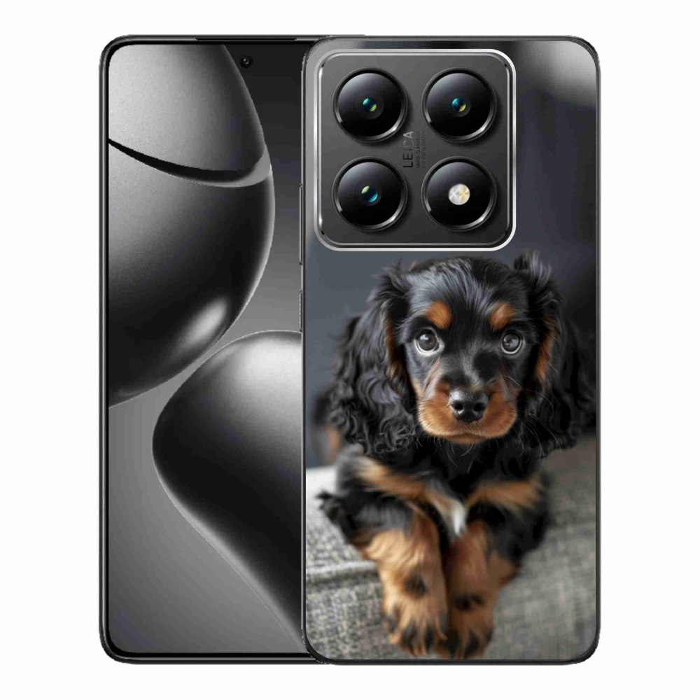 Gélový kryt mmCase na Xiaomi 14T Pro - roztomilý dlhosrstý jazvečík
