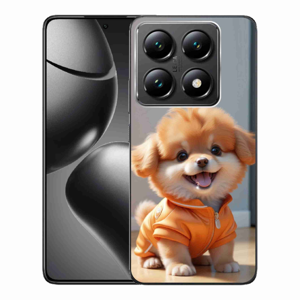 Gélový kryt mmCase na Xiaomi 14T Pro - roztomilý pomeranian v mikine