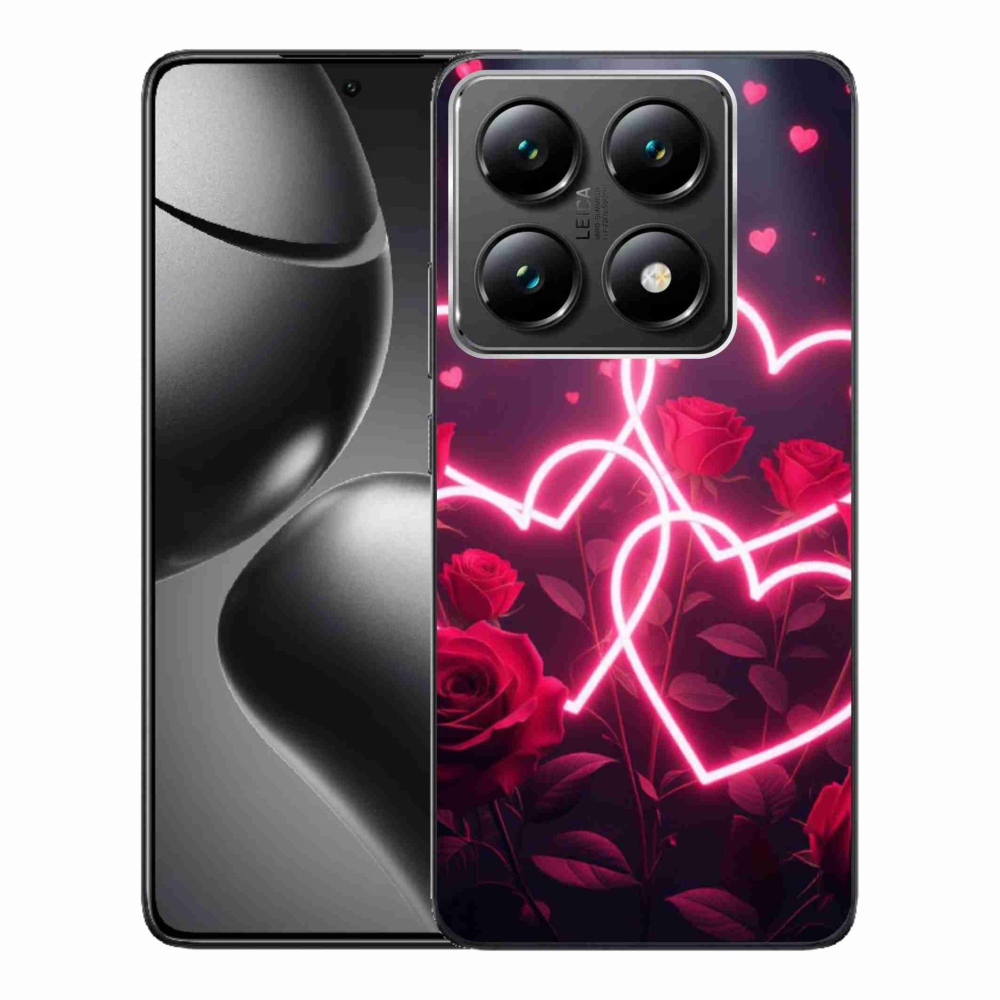 Gélový kryt mmCase na Xiaomi 14T Pro - srdce lásky