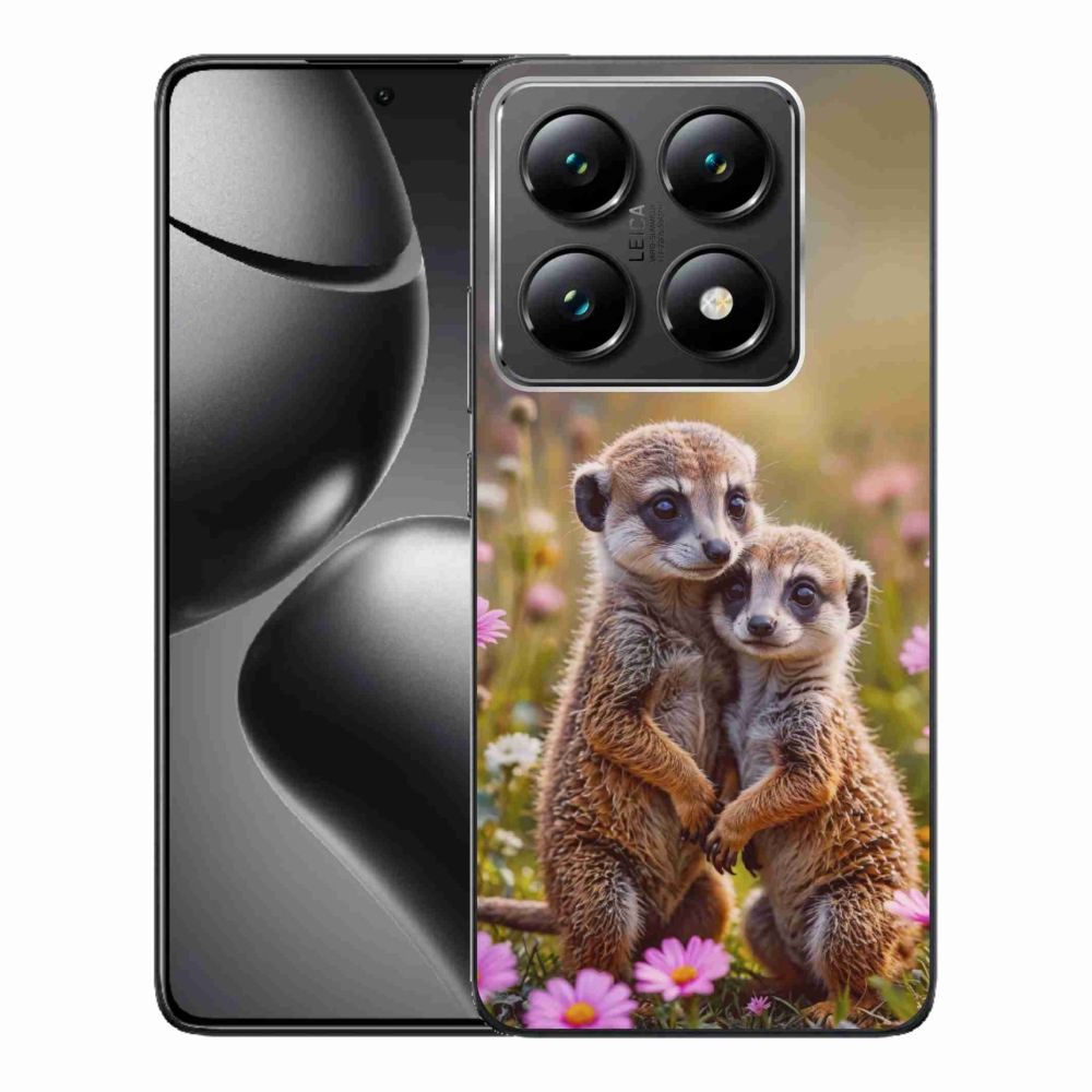 Gélový kryt mmCase na Xiaomi 14T Pro - surikatí duo