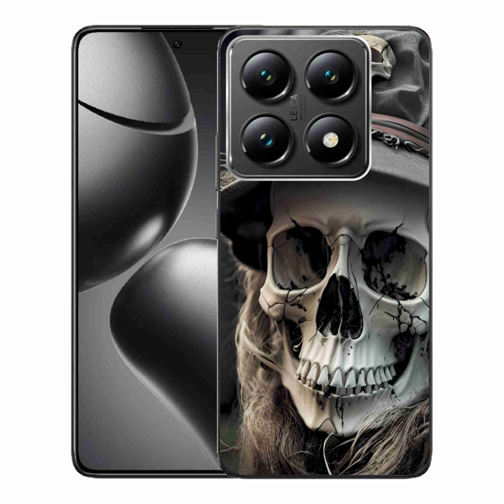Gélový kryt mmCase na Xiaomi 14T Pro - temná lebka