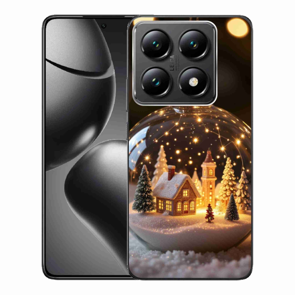 Gélový kryt mmCase na Xiaomi 14T Pro - vianočné gule 3