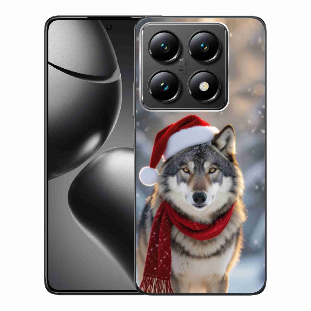 Gélový kryt mmCase na Xiaomi 14T Pro - vianočný vlk