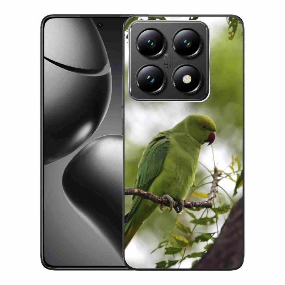 Gélový kryt mmCase na Xiaomi 14T Pro - zelený papagáj
