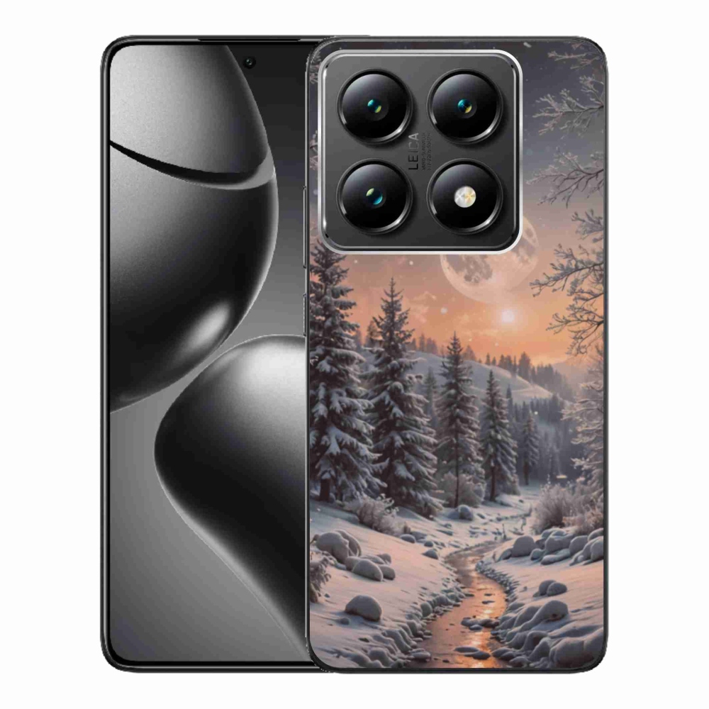 Gélový kryt mmCase na Xiaomi 14T Pro - zimná krajina 2