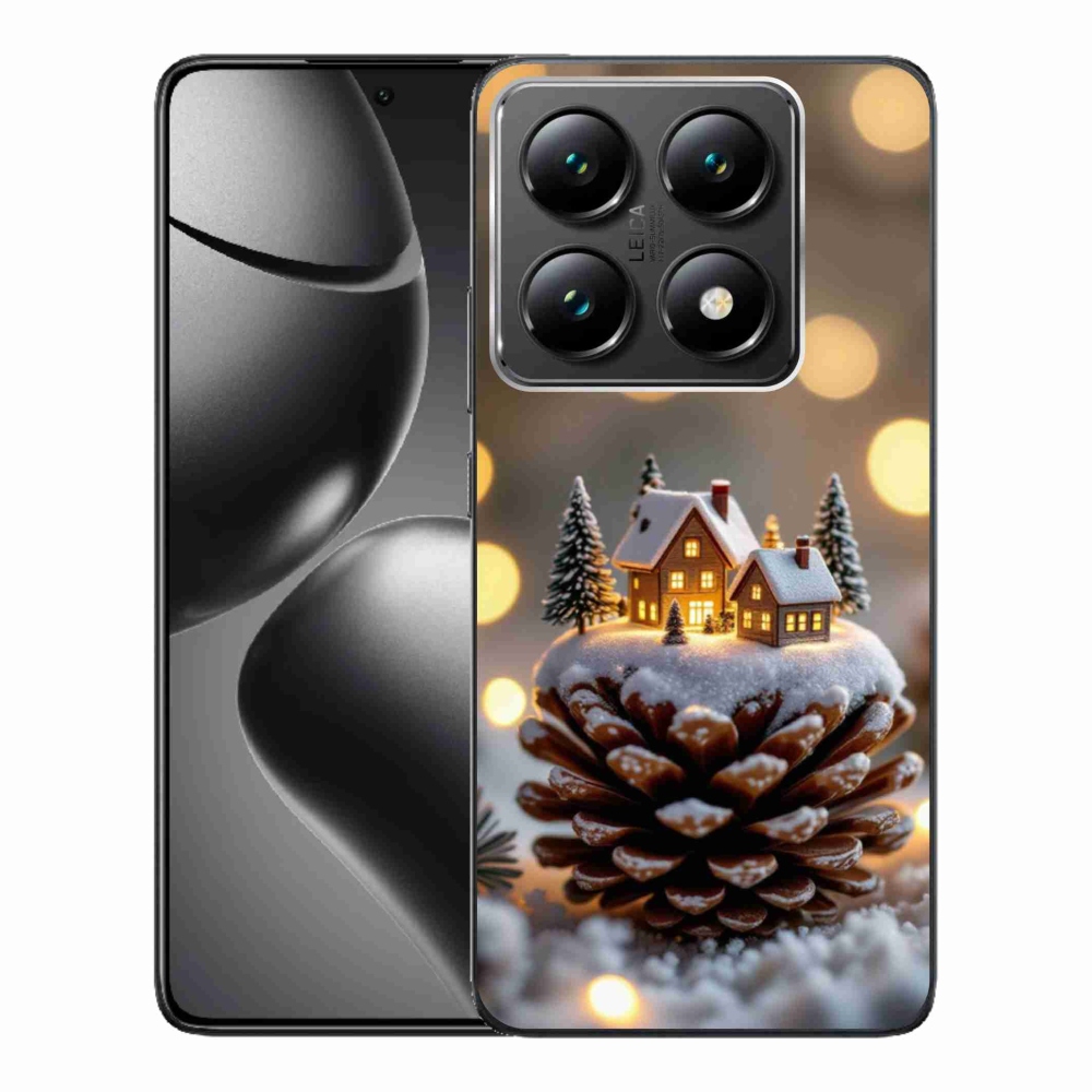 Gélový kryt mmCase na Xiaomi 14T Pro - zimná dedinka