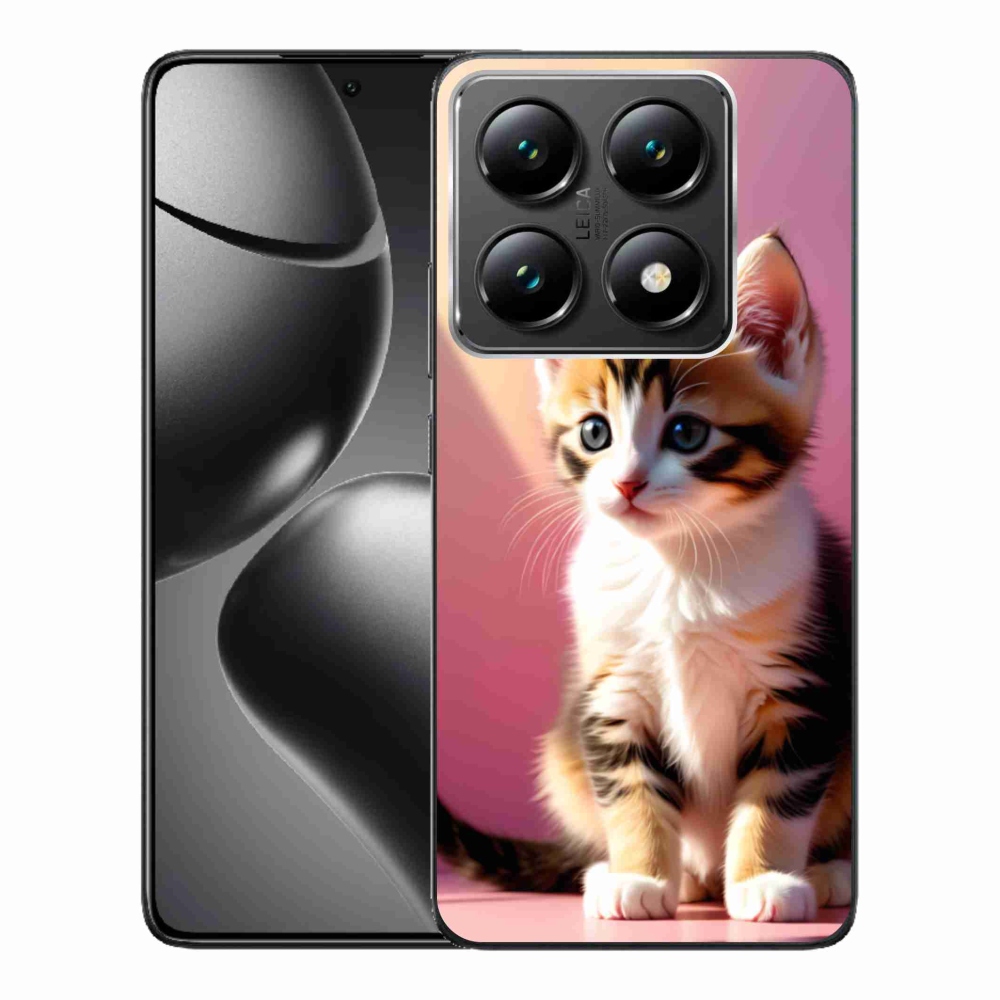 Gélový kryt mmCase na Xiaomi 14T Pro - zvedavé mačiatko 2