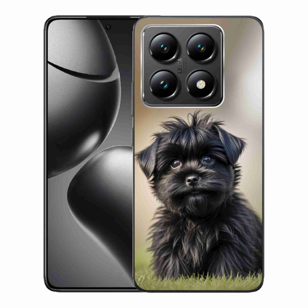 Gélový kryt mmCase na Xiaomi 14T - roztomilý čierny psík