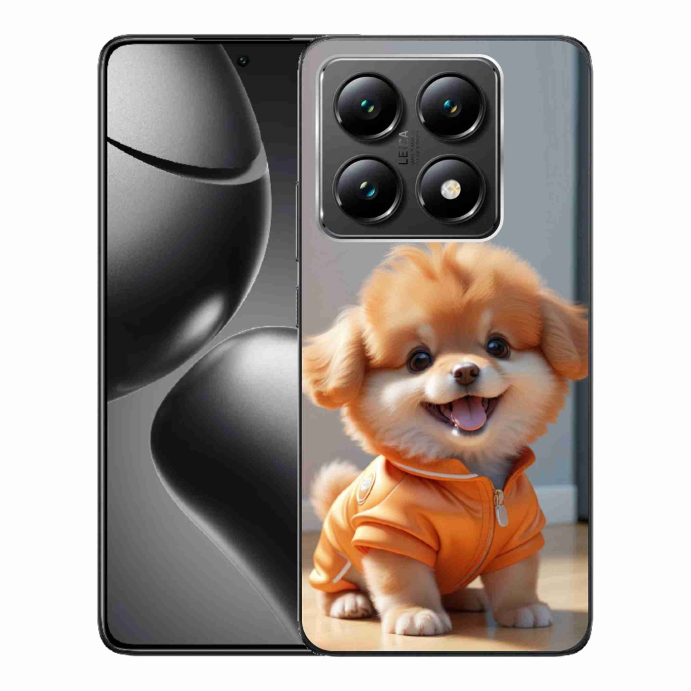 Gélový kryt mmCase na Xiaomi 14T - roztomilý pomeranian v mikine