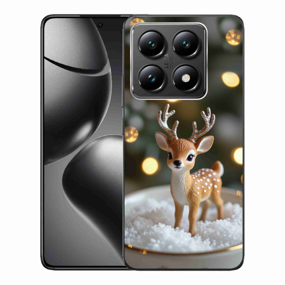 Gélový kryt mmCase na Xiaomi 14T - roztomilý vianočný jeleň