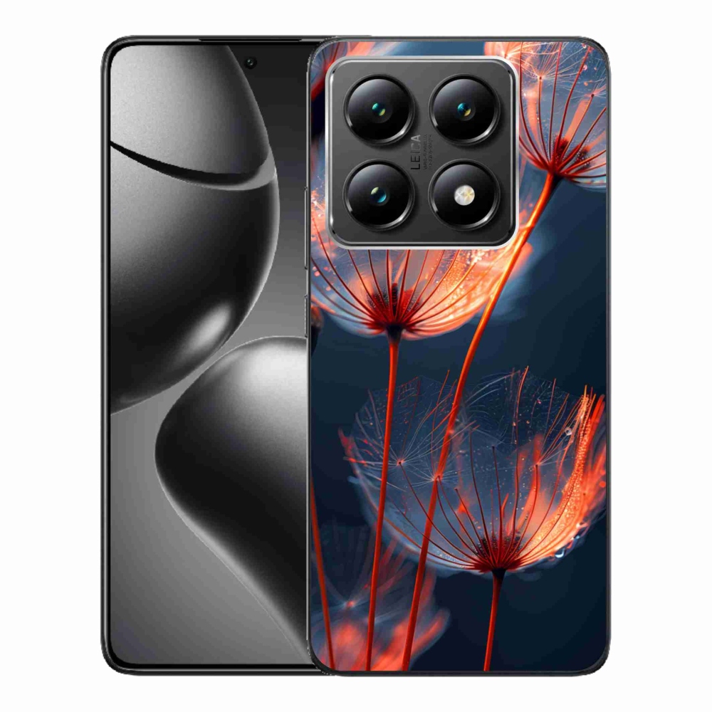 Gélový kryt mmCase na Xiaomi 14T - svetielkujúce páperie