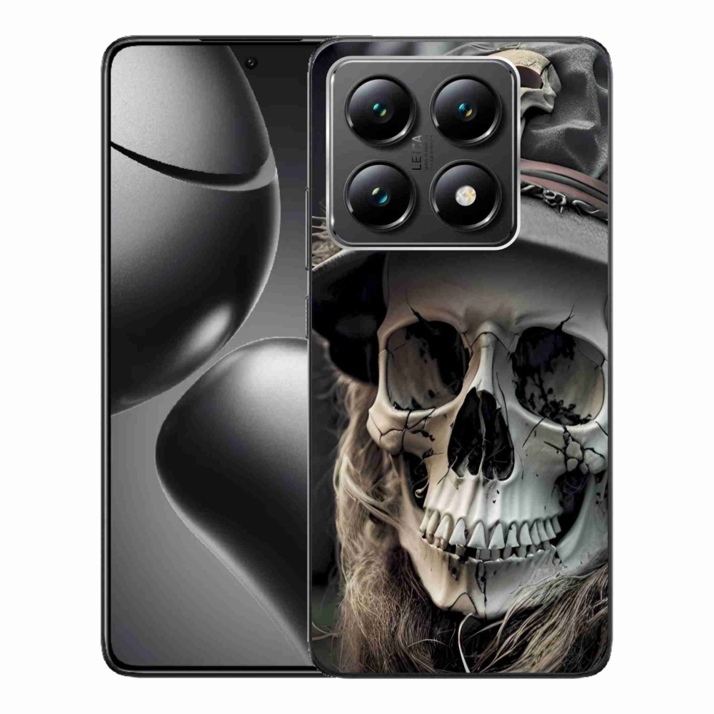 Gélový kryt mmCase na Xiaomi 14T - temná lebka