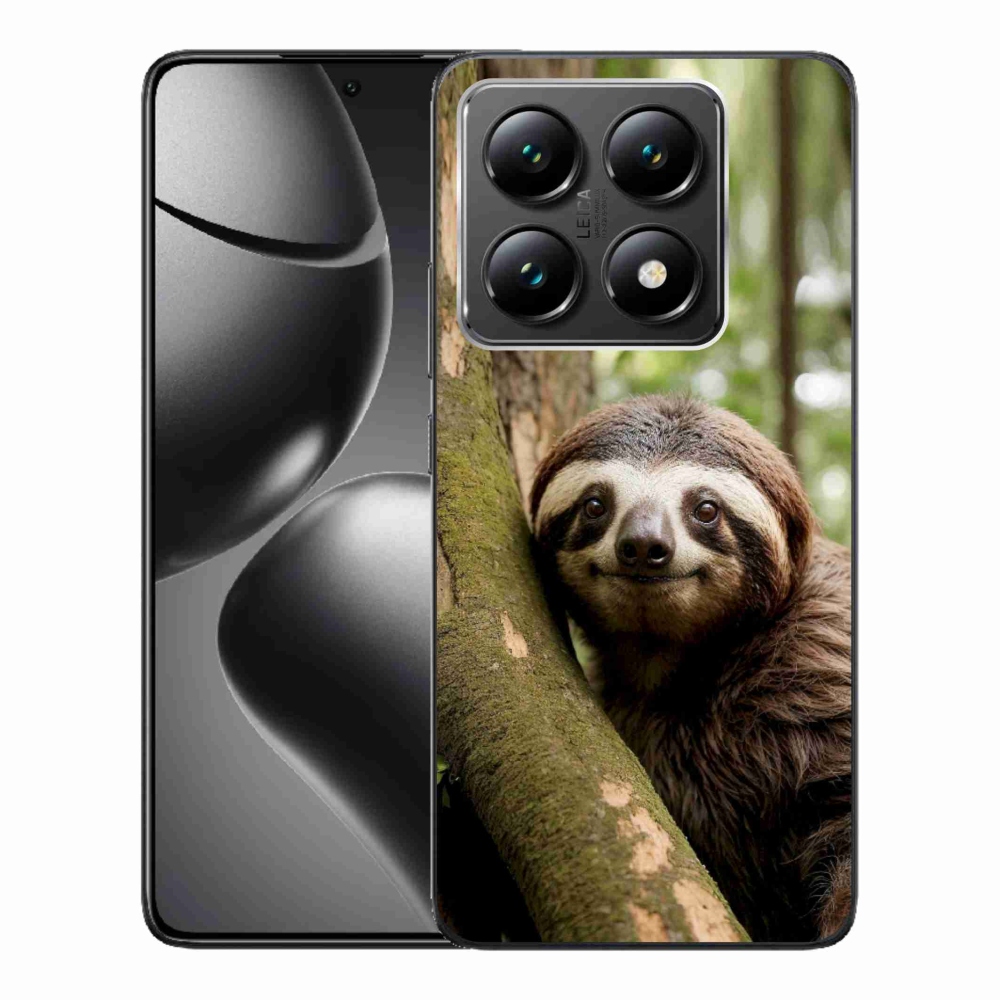 Gélový kryt mmCase na Xiaomi 14T - usmievavý leňochod