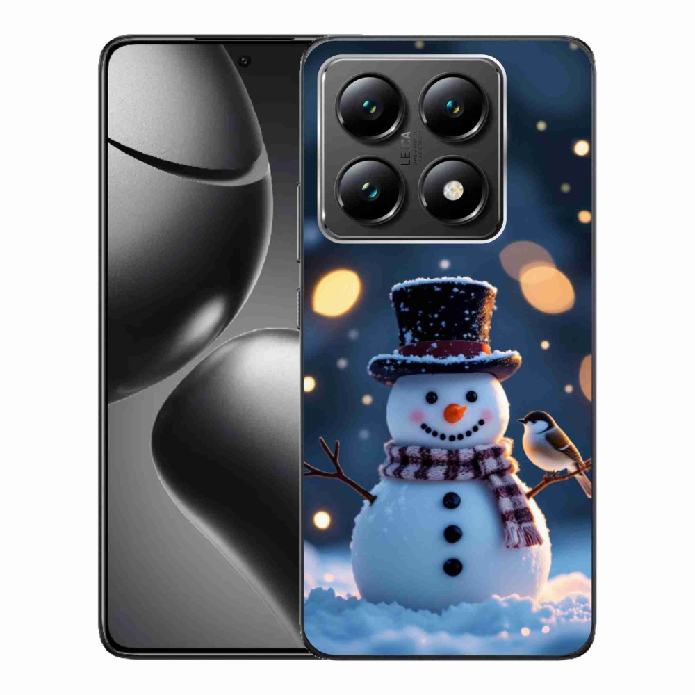 Gélový kryt mmCase na Xiaomi 14T - vianočný snehuliak