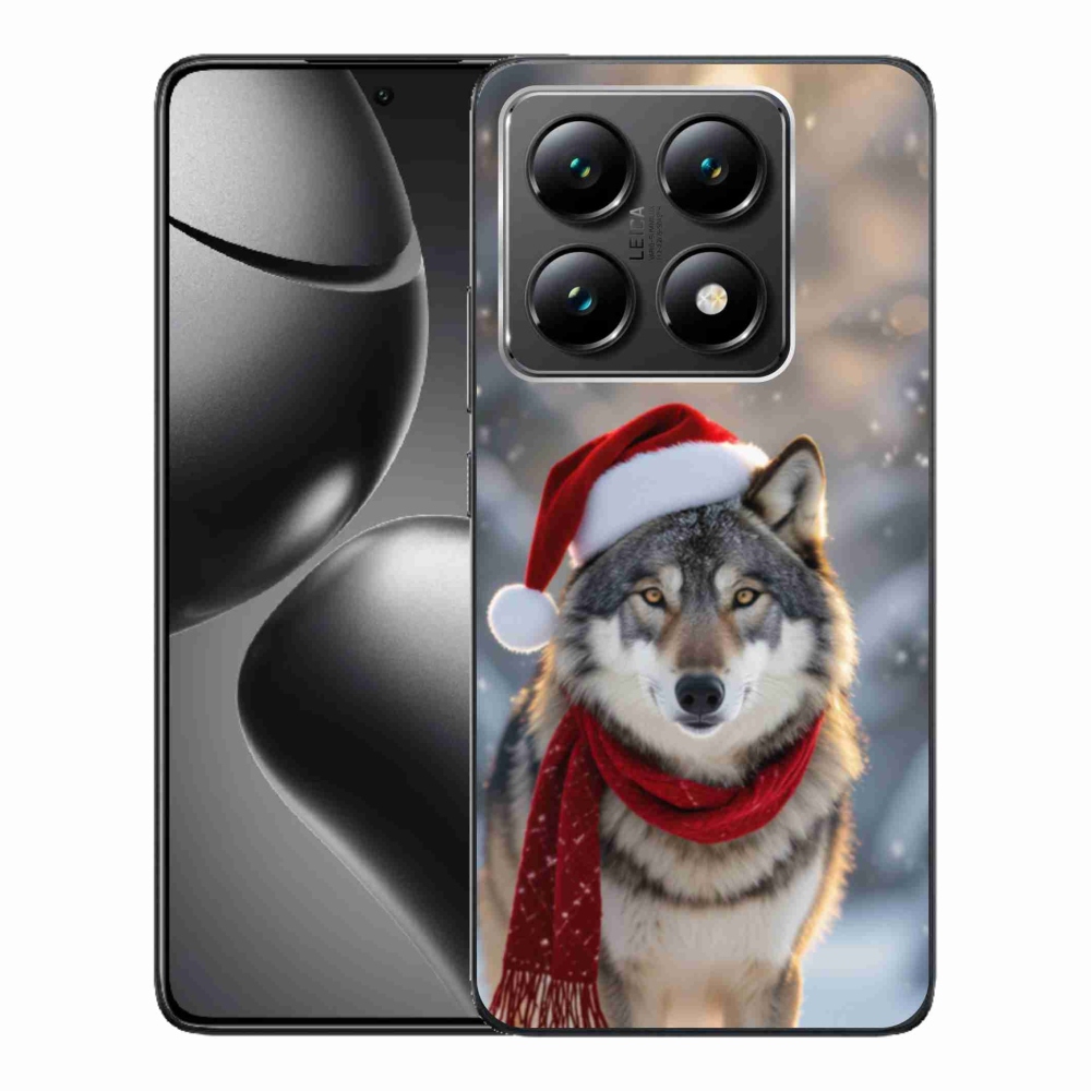 Gélový kryt mmCase na Xiaomi 14T - vianočný vlk