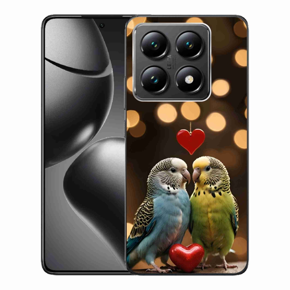 Gélový kryt mmCase na Xiaomi 14T - zamilovaní papagáje