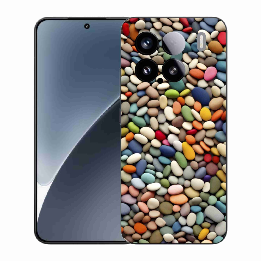 Gélový kryt mmCase na Xiaomi 15 - farebné kamienky 2