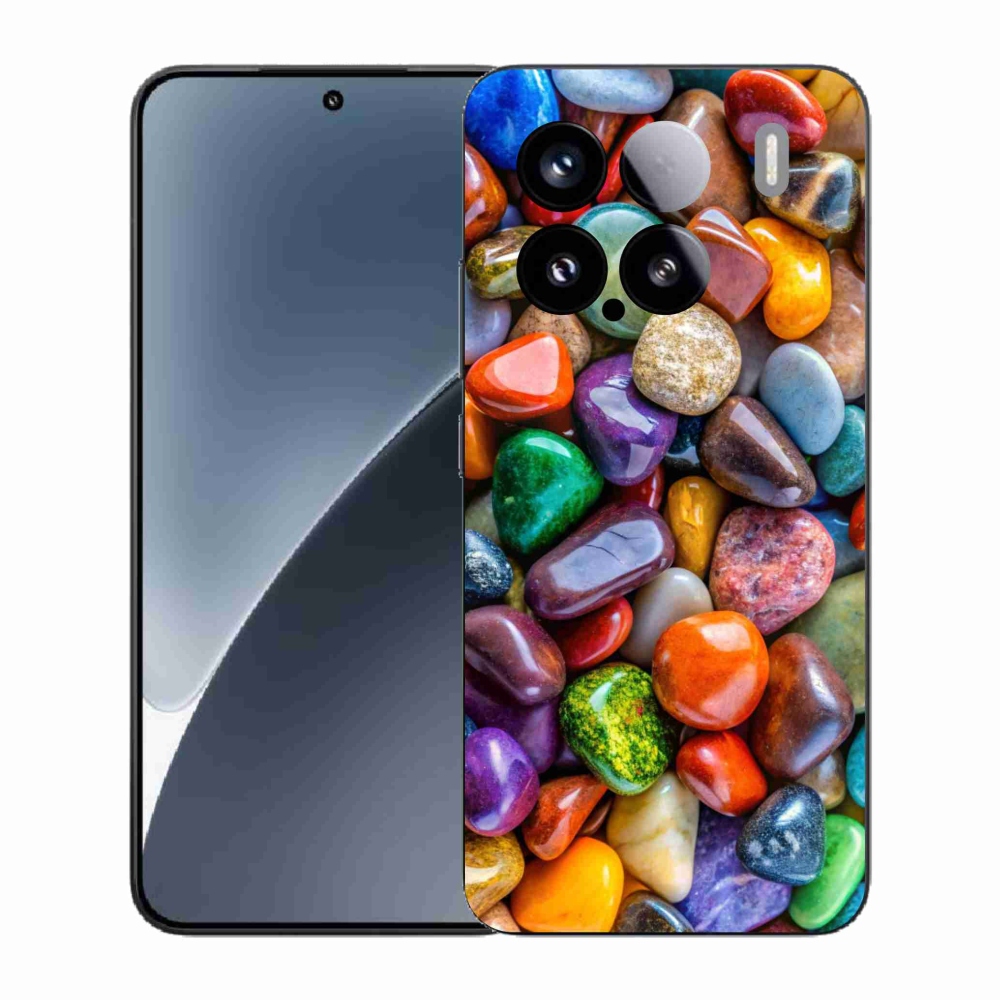 Gélový kryt mmCase na Xiaomi 15 - farebné kamienky