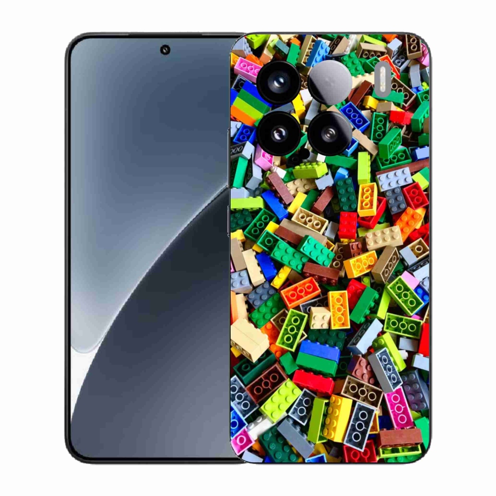 Gélový kryt mmCase na Xiaomi 15 - farebné stavebné kocky
