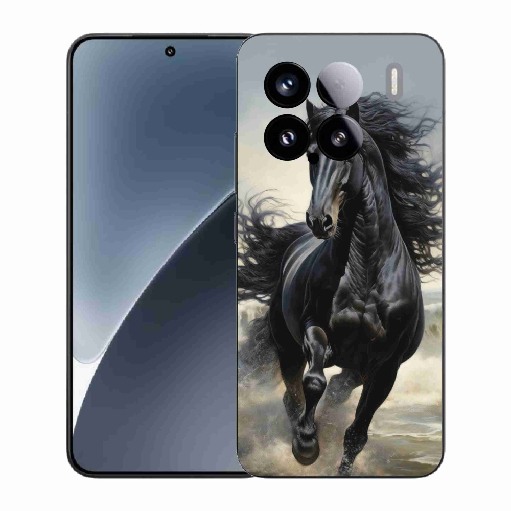 Gélový kryt mmCase na Xiaomi 15 - bežiaci čierny kôň