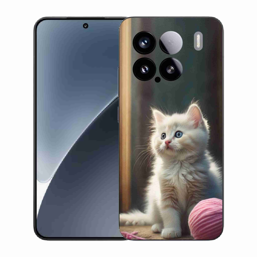 Gélový kryt mmCase na Xiaomi 15 - biele mačiatko 2