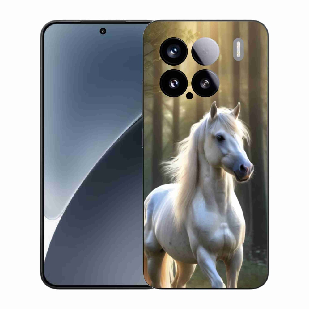 Gélový kryt mmCase na Xiaomi 15 - biely kôň 3