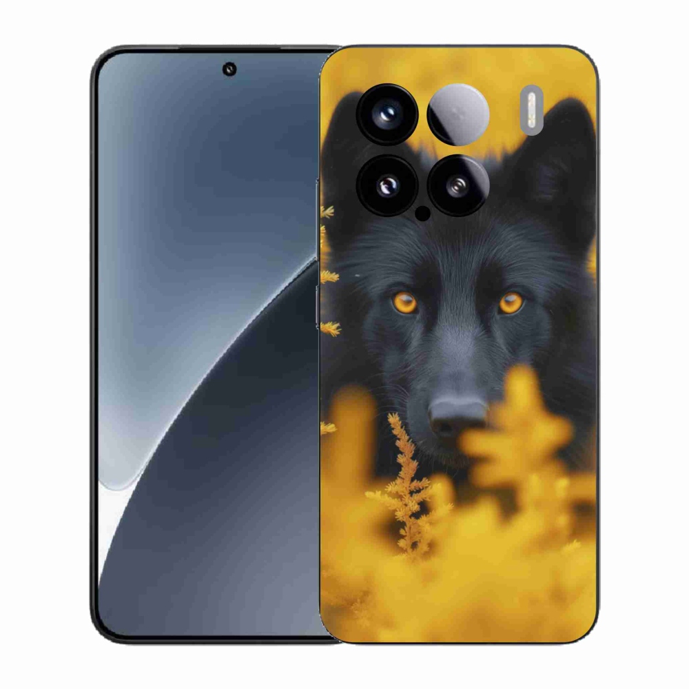 Gélový kryt mmCase na Xiaomi 15 - čierny vlk 2