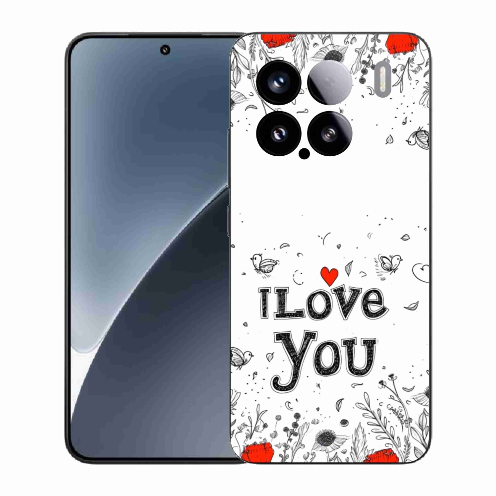 Gélový kryt mmCase na Xiaomi 15 - I love you biele pozadie