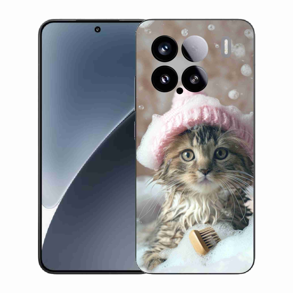 Gélový kryt mmCase na Xiaomi 15 - mačiatko a kúpeľ